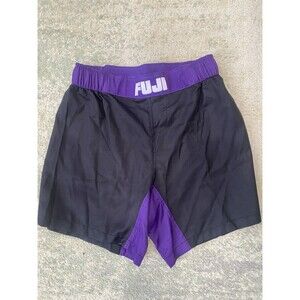 Fuji - Size 28" - Essential Grappling Blue Fight Shorts Purple/Black Jiu Jitsu